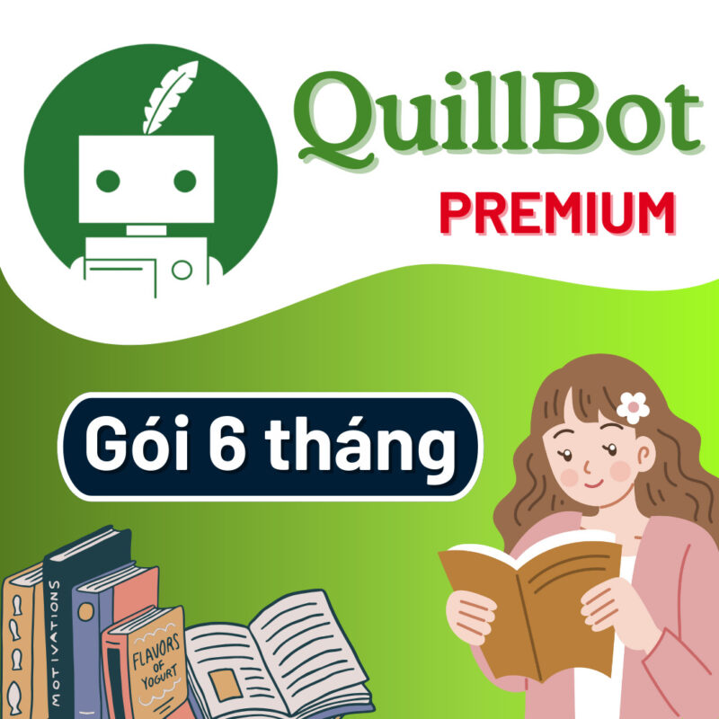 tài khoản quillbot premium 6 tháng 1
