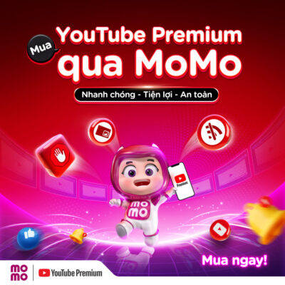 Mua YouTube Premium bằng Momo