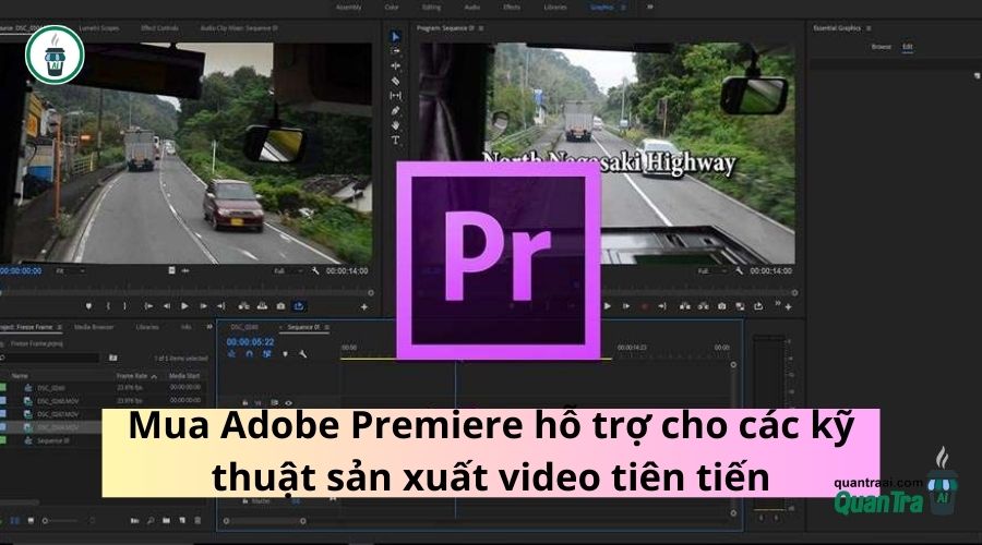 Mua Adobe Premiere hỗ trợ cho các kỹ thuật sản xuất video tiên tiến
